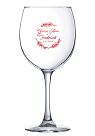 19.25 connoisseur personalized red wine glass
