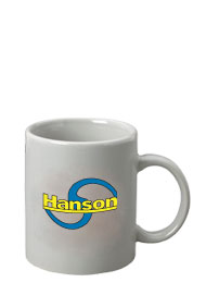 11 oz c-handle mug - light gray
