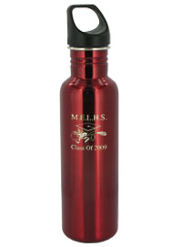 26 oz excursion stainless steel sports bottle - red