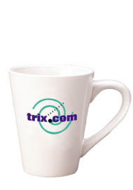 14 oz tulsa latte mug - white