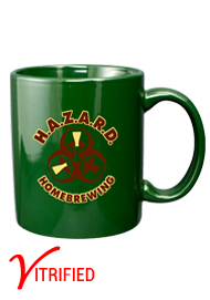 11 oz vitrified coffee mug - hunter green