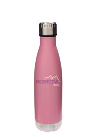 17 oz Glacier Pastel Pink Insulated Stainless Steel Water Bottle