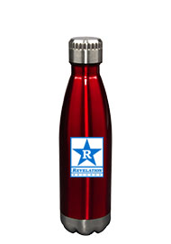 17 oz Glacier Gloss Red Insulated Stainless Steel Water Bottle