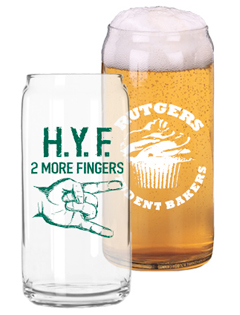 16 oz Pint Glass Can beer taster
