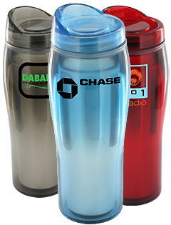 14 oz Optima Chrome Travel Mugs - BPA Free