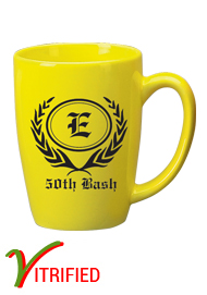 14 oz Houston Endeavor Customized Mug - Lemon Yellow