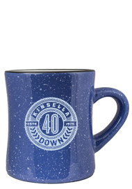 10 oz Santa Fe stoneware speckled diner mug - light blue