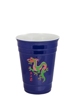 14 oz Waukegan Blue Ceramic Party Cup