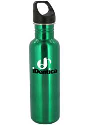 26 oz stainless steel sports bottle - green