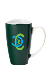 17 oz santa barbara coffee mug - green