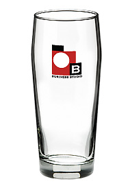 21.5 oz willi becher promotional glass