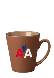 12 oz speckled latte coffee mug - chocolate