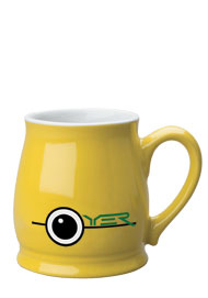15 oz lemon yellow spokane mug coffee cup