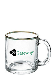 13 oz Libbey clear glass mug