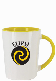 12 oz glossy sorrento coffee mugs - Yellow