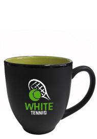 15 oz matte black out lime green in hilo bistro coffee mugs