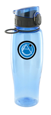 24 oz quenchers sports bottle - light blue