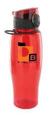 24 oz quenchers sports bottle - red