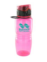 17 oz splash sports bottle - pink