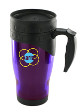 16 oz traveler insulated travel mug - purple