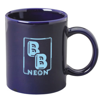 11 oz c-handle mug - cobalt blue