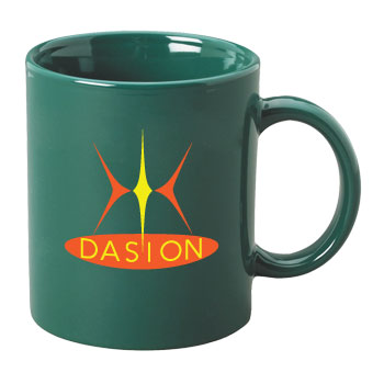 11 oz c-handle mug - green