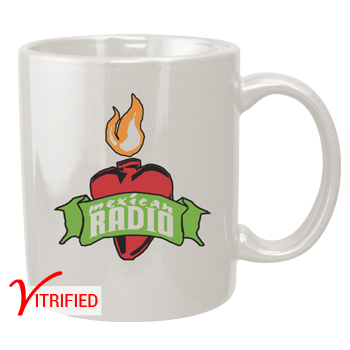 11 oz vitrified coffee mug - white