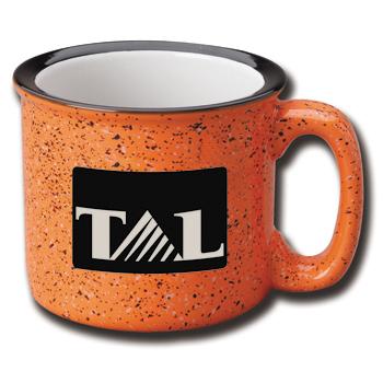 15 oz campfire stoneware mug - orange out