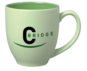 15 oz bistro matte sorbet mug  - green