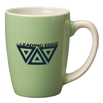 12.5 oz san diego pastel mug - mint green out - white in