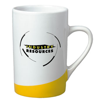 12 oz beaverton coffee mug - yellow