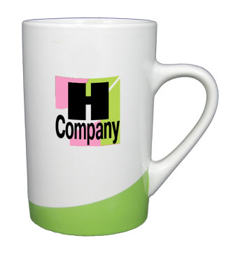 12 oz beaverton coffee mug - lime green