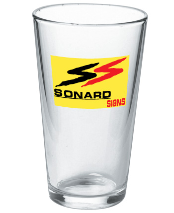 16 oz personalized pint glass (mixing glass)