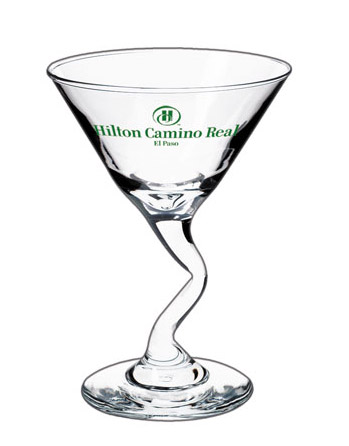 Personalized Z-Stem Martini Glasses