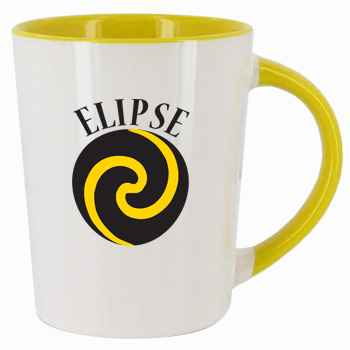 12 oz glossy sorrento coffee mugs - Yellow