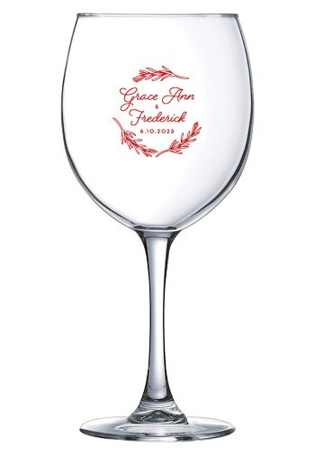 19.25 connoisseur personalized red wine glass