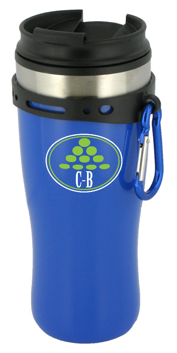 16 oz edge travel mug - blue