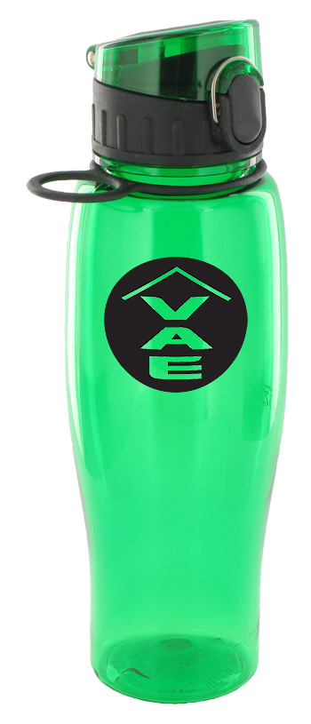 24 oz quenchers sports bottle - green