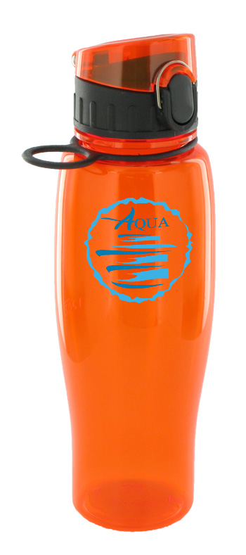 24 oz quenchers sports bottle - orange