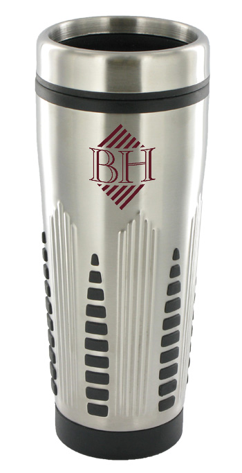 16 oz rocket travel mug - silver