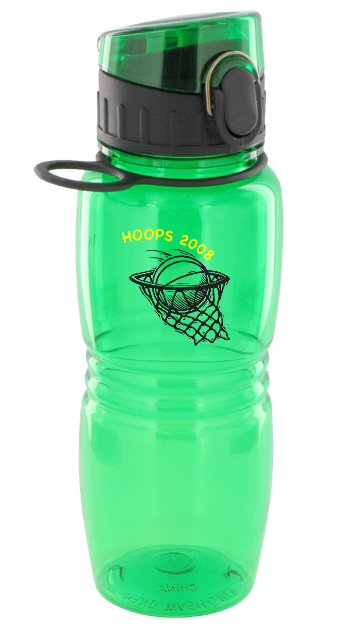 17 oz splash sports bottle - green