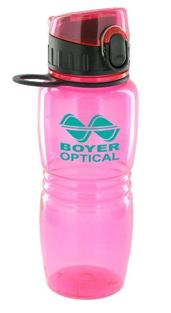 17 oz splash sports bottle - pink