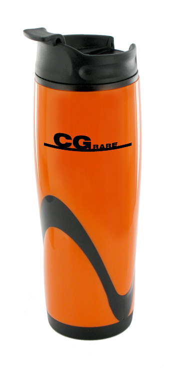 14 oz tango travel mug - orange