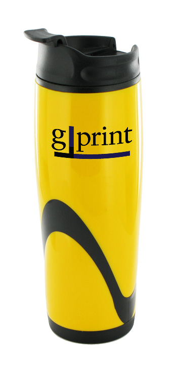 14 oz tango travel mug - yellow