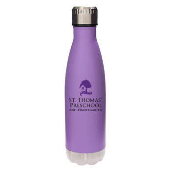 17 oz Glacier Pastel Purple Insulated Stainless Steel H2O Bottle