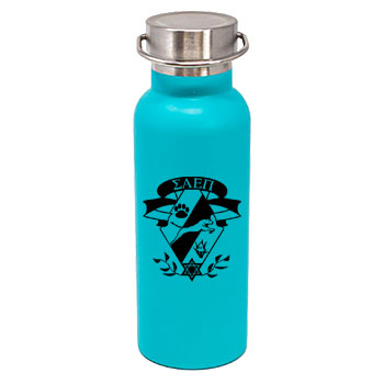 17 oz Caribe Matte Sea Foam Green Stainless Steel Water Bottle