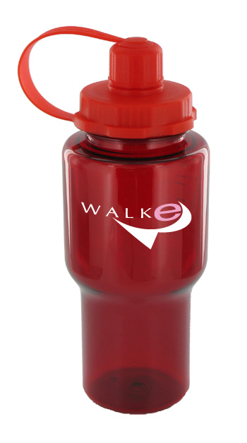 22 oz yukon sports bottle - red