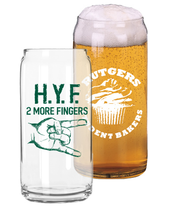 16 oz Pint Glass Can beer taster