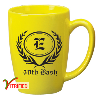 14 oz Houston Endeavor Customized Mug - Lemon Yellow